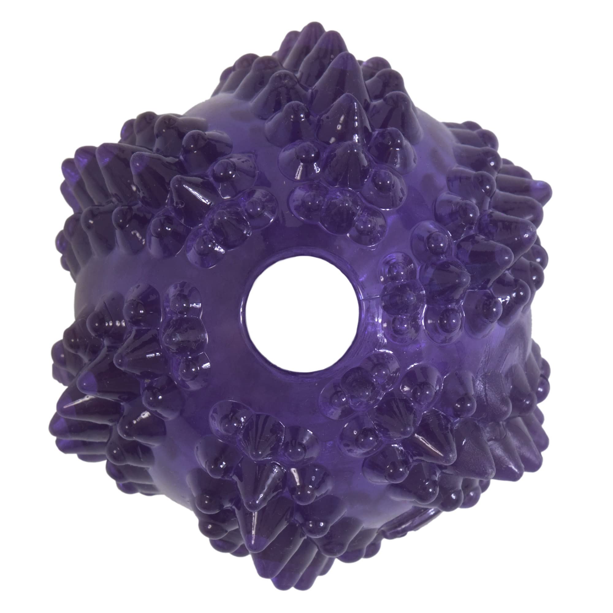 JW Bristly Cactus Ball - Puppy Relief Dental Toy - Puppy Chew Ball - Soft and Sturdy Textured Rubber - Massages Gums - One Size - Image 3