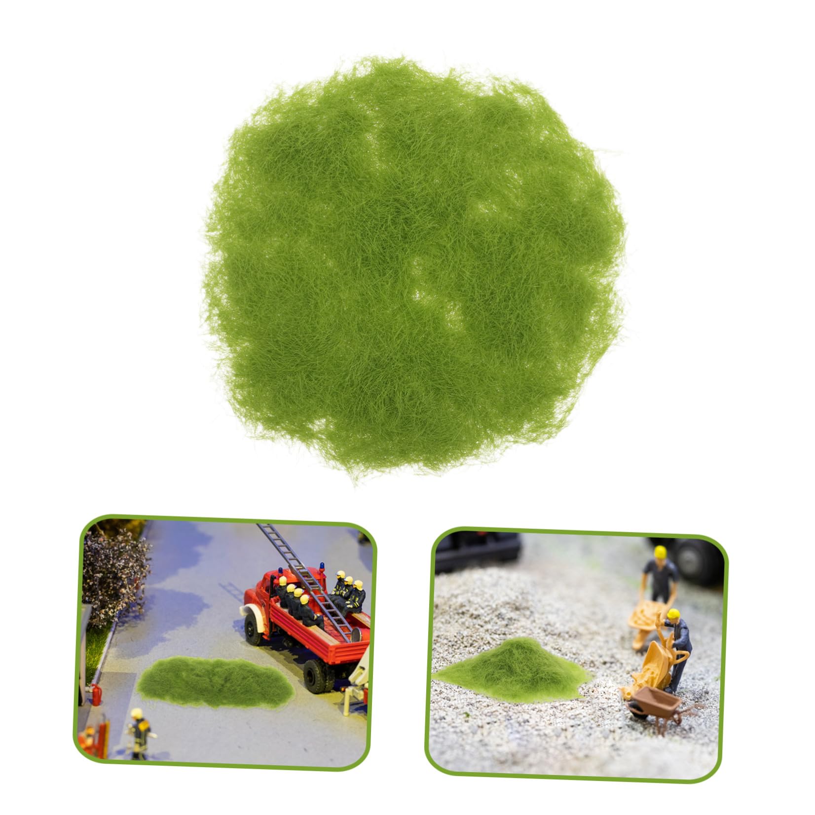 Künstliches Moos 300g aus Nylon mit Realistischer Textur für Bastelarbeiten | Grün, für Pflanzgefäße und Aquarium, Vielseitige Deko für Indoor Szenen
