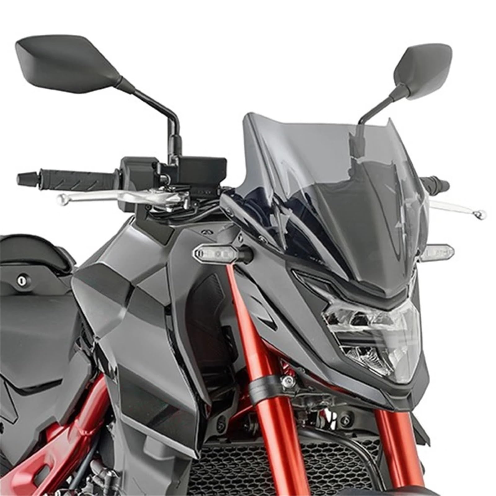 Przednia szyba motocyklowa Pasuje do CB 750 Pasuje do HORNET 2023-2024 Motocykl wyścigowy Sport Przednia szyba Osłona przednia Akcesoria(Dark gray)