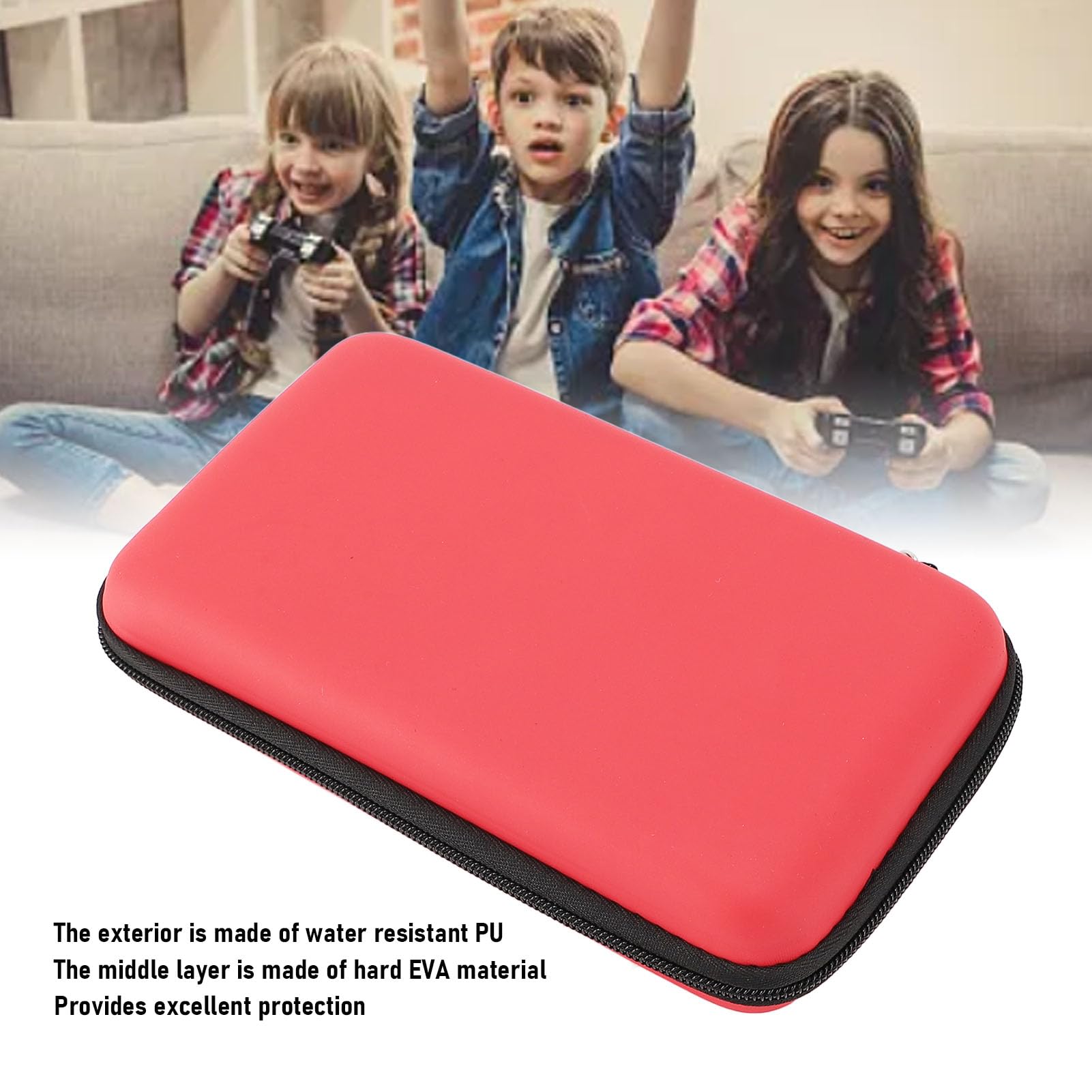 Étui De Transport Rigide Pour New 2DS XL / 3DS - Pochette Voyage Avec 8 Emplacements Cartouches