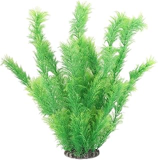 Decoração de Plantas de Aquário, Ornamento Artificial de Plantas de Tanque de Peixes Realistas Plantas de Simulação de Aquário para Decoração de Paisagem Subaquática de Tanque de Peixes