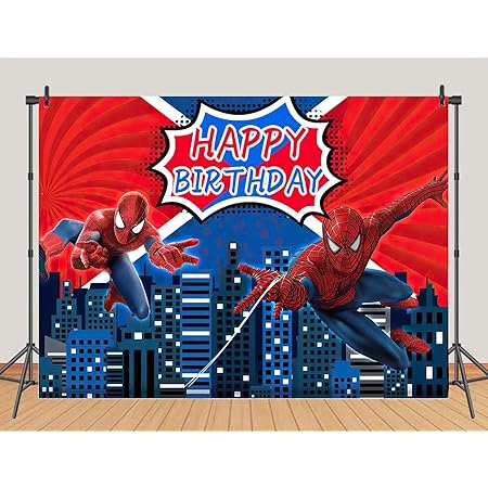 Amazon Com Telones De Fondo De Fotos De Spiderman Super City Spiderman Boys Baby Shower Decoracion De Fiesta De Cumpleanos Fotografia Fondo De Superheroe Citycape Kids Studio Stand Props 5x3ft Electronica