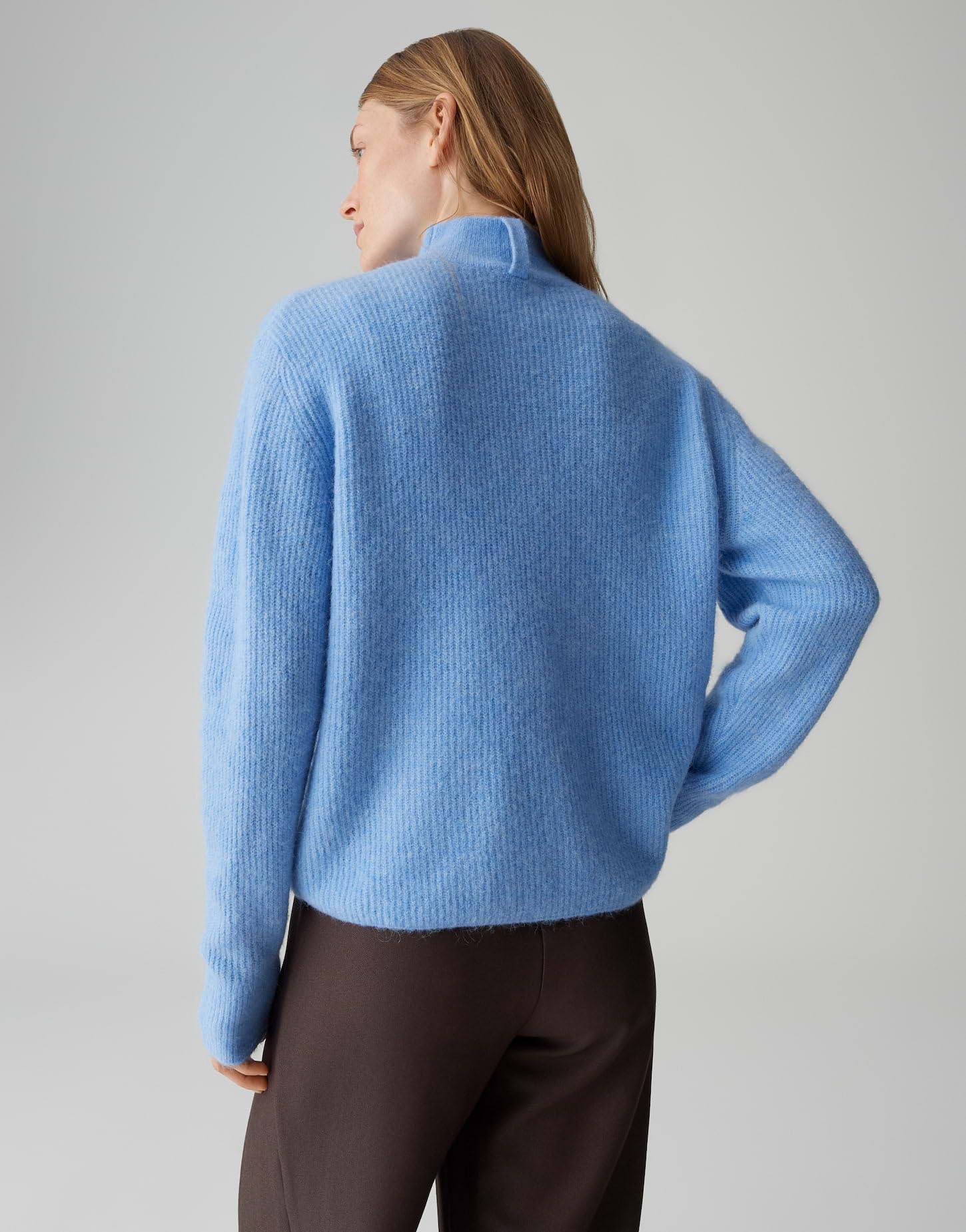 OPUS Damen Pullover | PARF Regular Strickpullover im Alpaka Wollmix