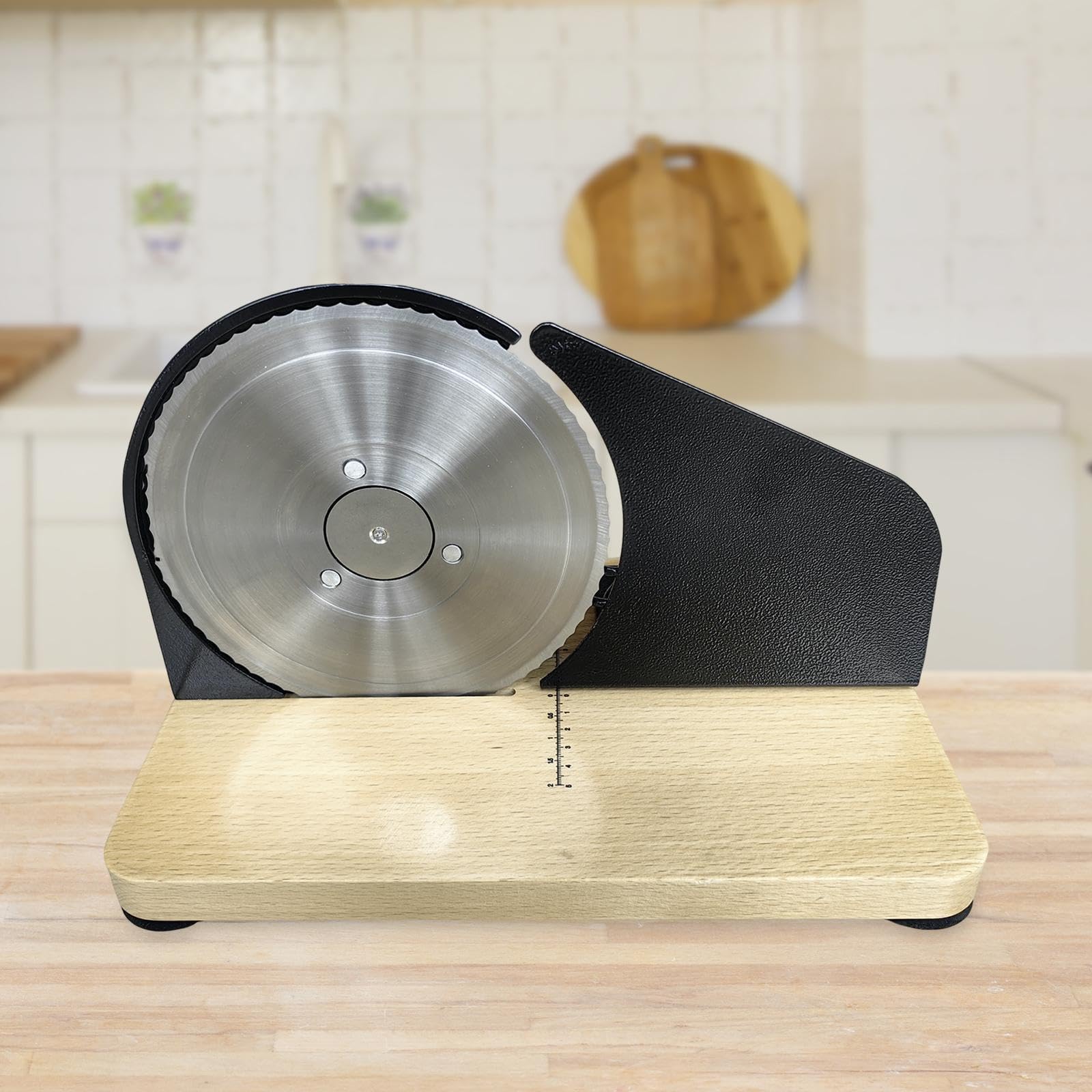 Cortador De Pan Manual Con Diseño Zigzag | fácil de usar, sin electricidad, rebanadas uniformes, cuchilla dentada