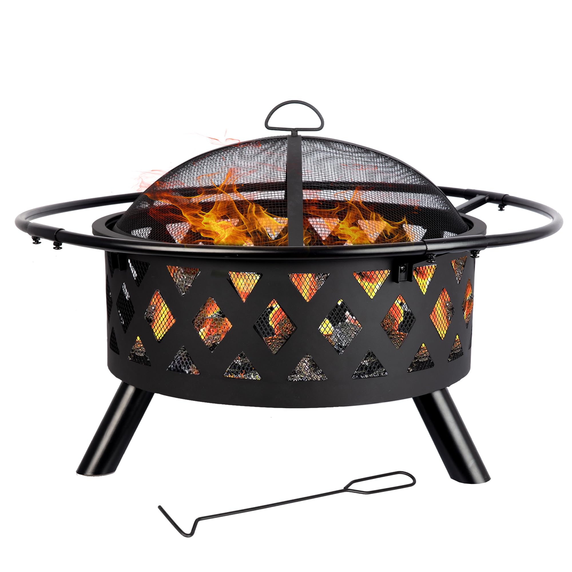 Amazon.com : Red Mountain Valley 30'' Outdoor Wood Burning Fire