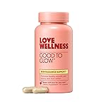 Love Wellness Good to Glow | Collagen Supplement with Biotin, Vitamin C, E, Ashwagandha & Zinc | Promotes Smooth, Glowing & Clear Skin | Enhances Smoothness & Promotes Healthy Skin | 60 Count