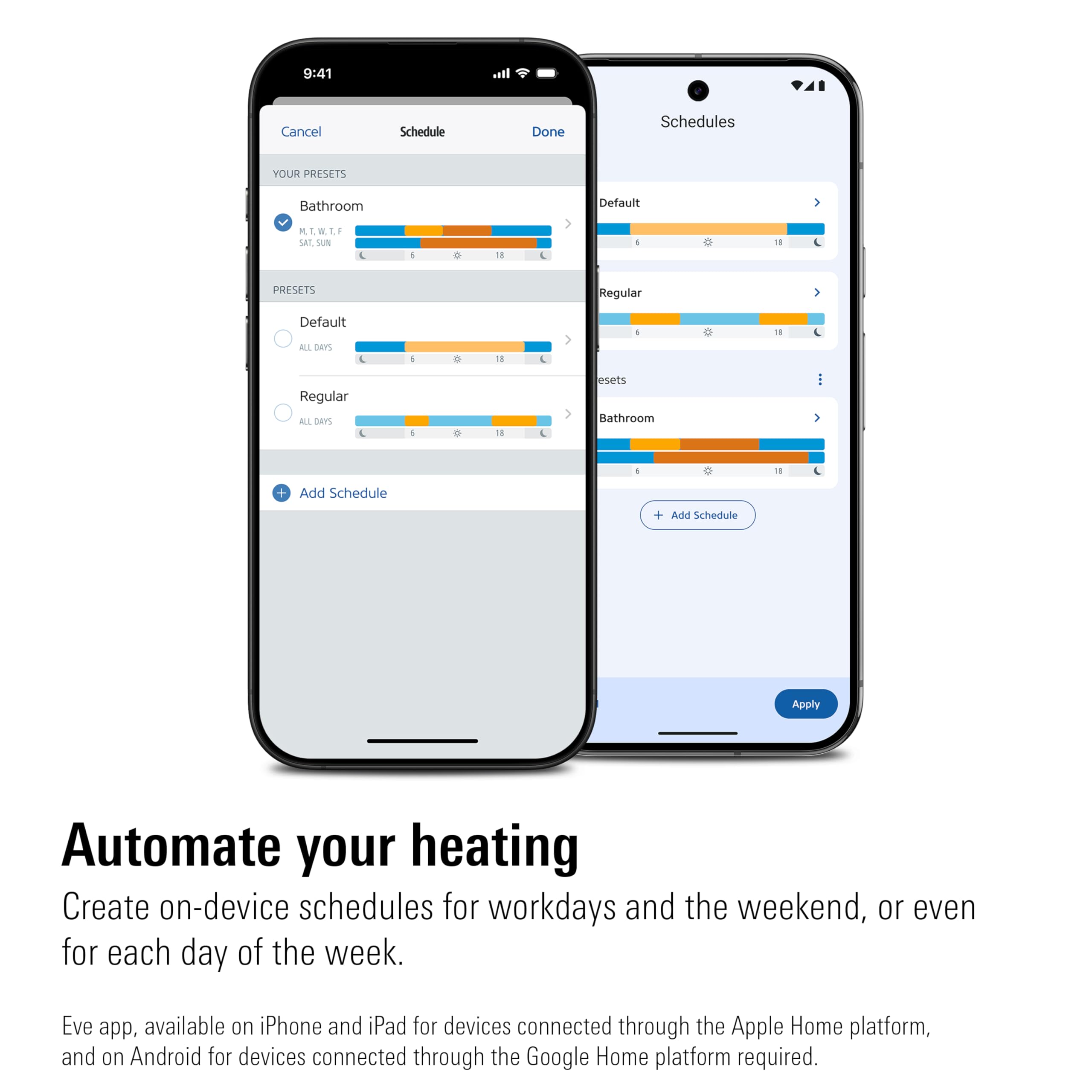Eve Thermo (Matter, 4e gén) Lot de 4-vanne de radiateur à Thermostat Intelligent, contrôle Automatique de la température, Alexa, Apple Maison, GoogleHome, nécessite Un Thread Border Router