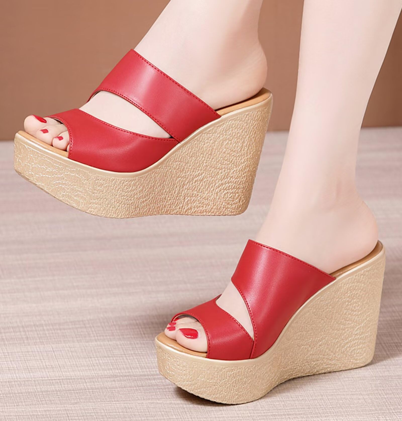 HNVAVQ Sandali Donna Comodi Zeppa con Plateau Scarpe Estivi Tacco Alto 11CM