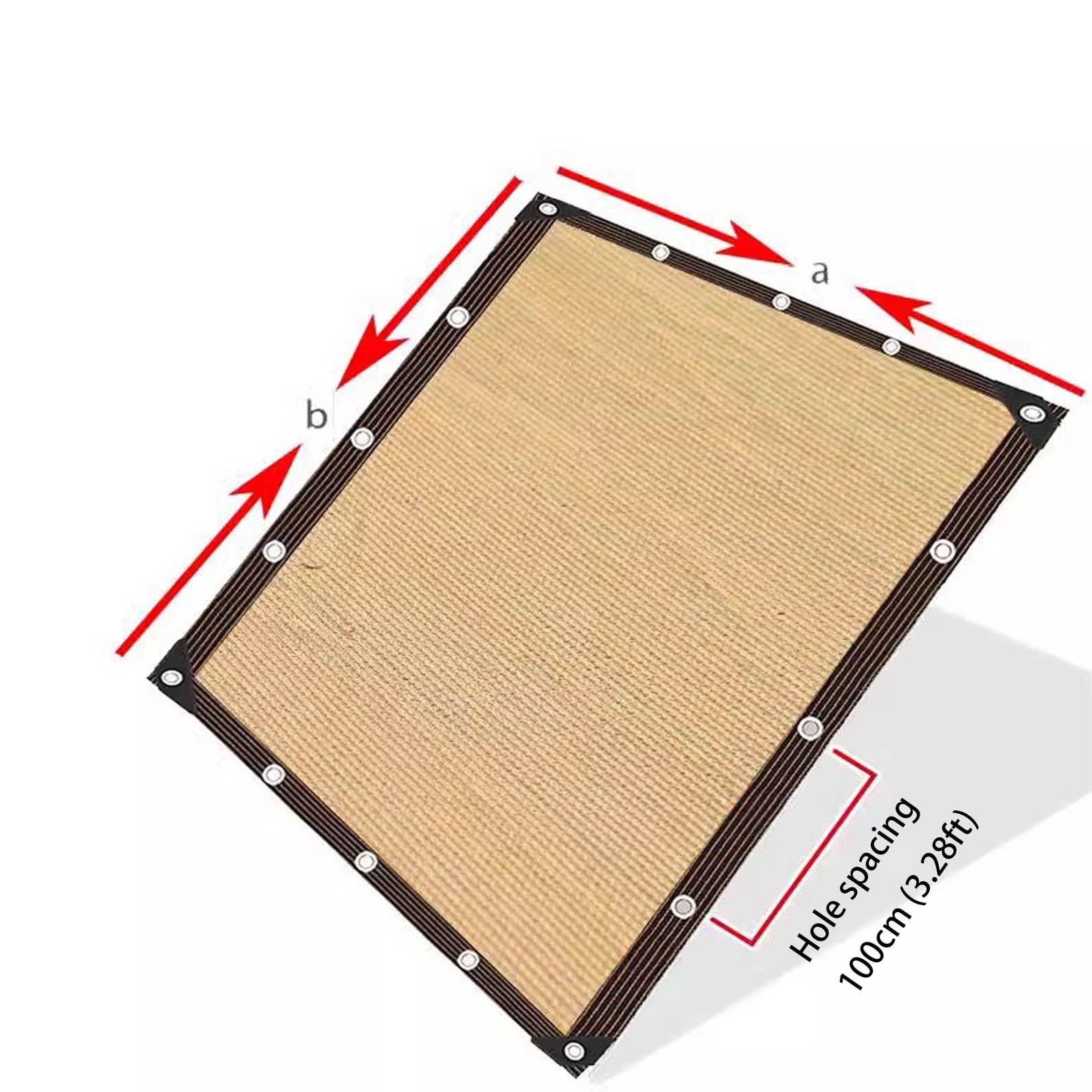 Baldachim przeciwsłoneczny premium 25 cm x 38 cm z przelotkami, ochrona przed promieniowaniem UV, na zewnątrz, patio i szklarnię, siatka na rośliny do ogrodu i bloków przeciwsłonecznych
