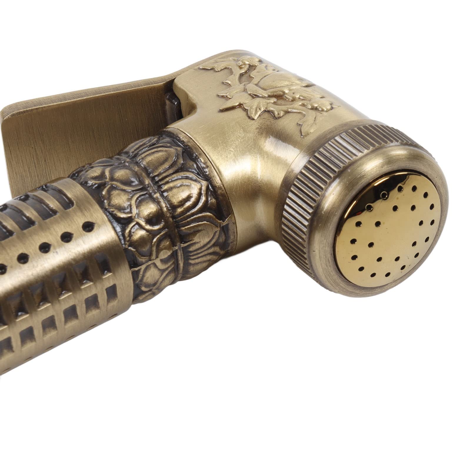 Fafeicy Rubinetto a Muro Monoforo Ottone Retro con Doccetta, per Bagno | Costruzione in Ottone, Filettatura G1/2, Raggio di Spruzzo di 6,5 Piedi, per Bidet o Lavello da giardino.
