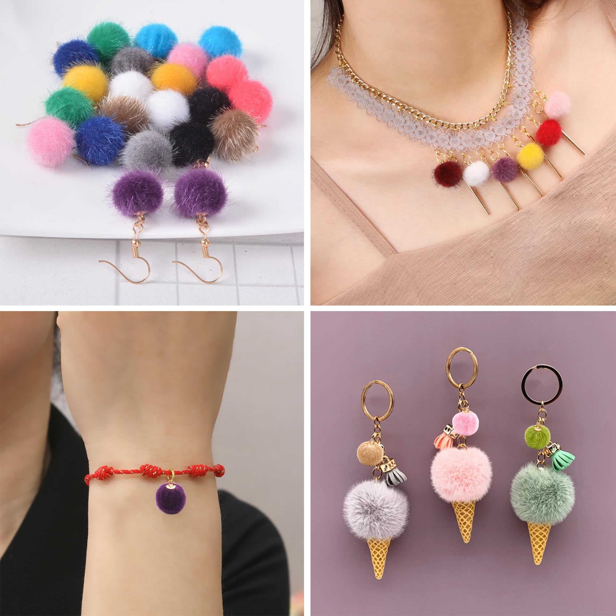 Decorazioni Feste Creative Pompon Colorati Per Fai Da Te - 100 Pezzi 3