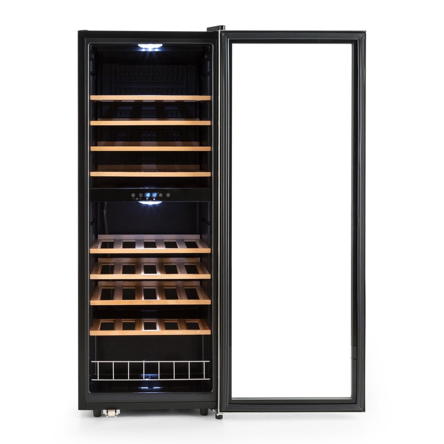 Klarstein Vinamour Wine Cooler w/Glass Door Wine Cooler, Wine Fridge