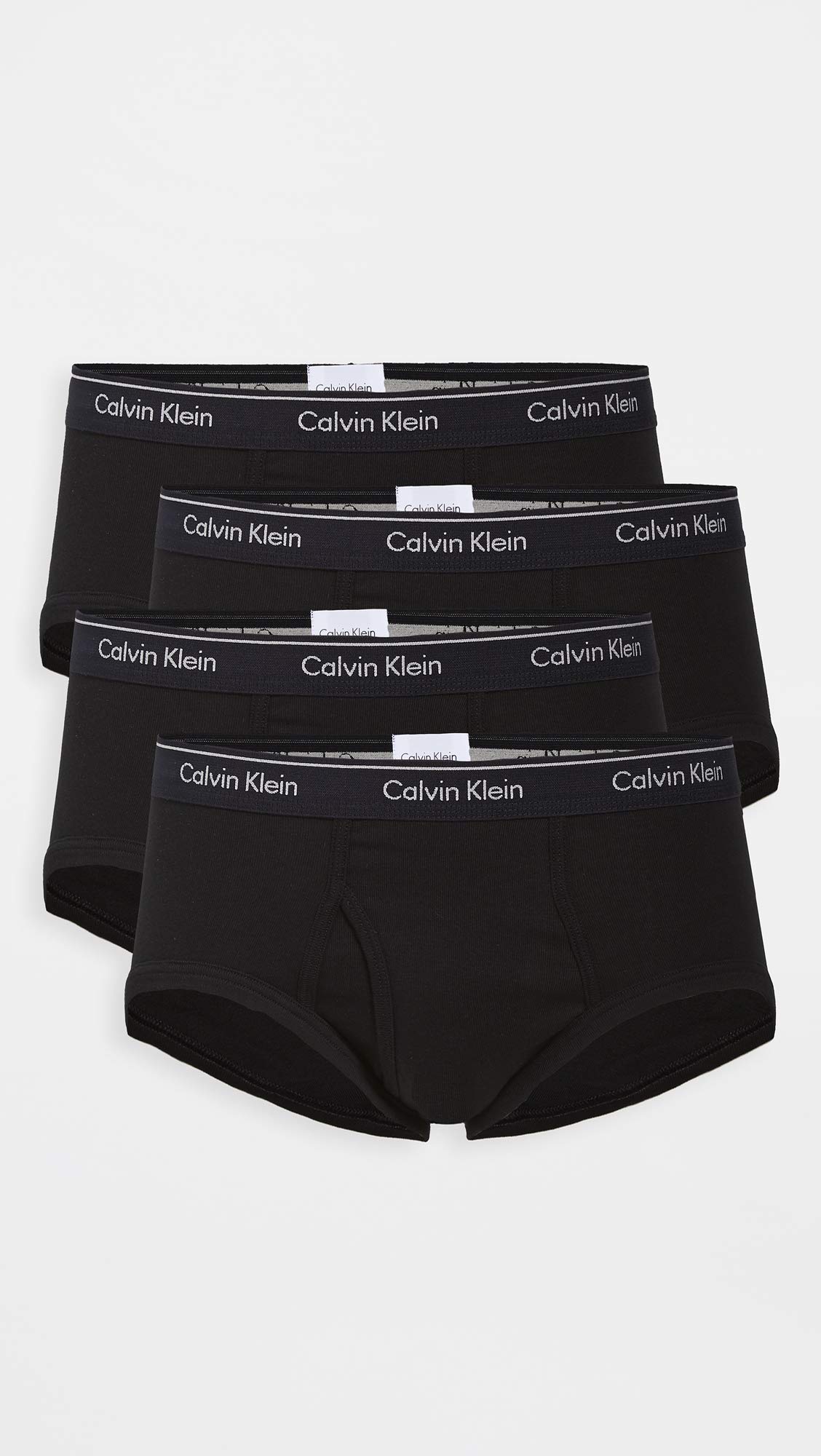 Calvin Klein Męskie podkoszulki bawełniane wielopak koszulki z okrągłym dekoltem majtki (opakowanie 3 szt.), Czarny 4 szt. * nowy*, XL