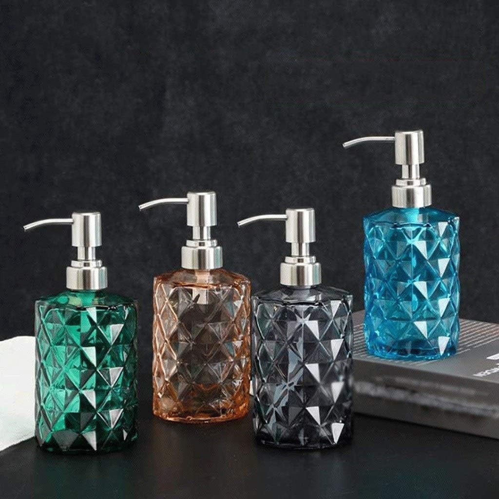 Refillable Liquid Soap Dispenser Pump Bottle for Bathroom Countertops, Kitchen Sinks-containing Hand Soap, Dish Soap, Hand Soap, Essential Oils(D)
