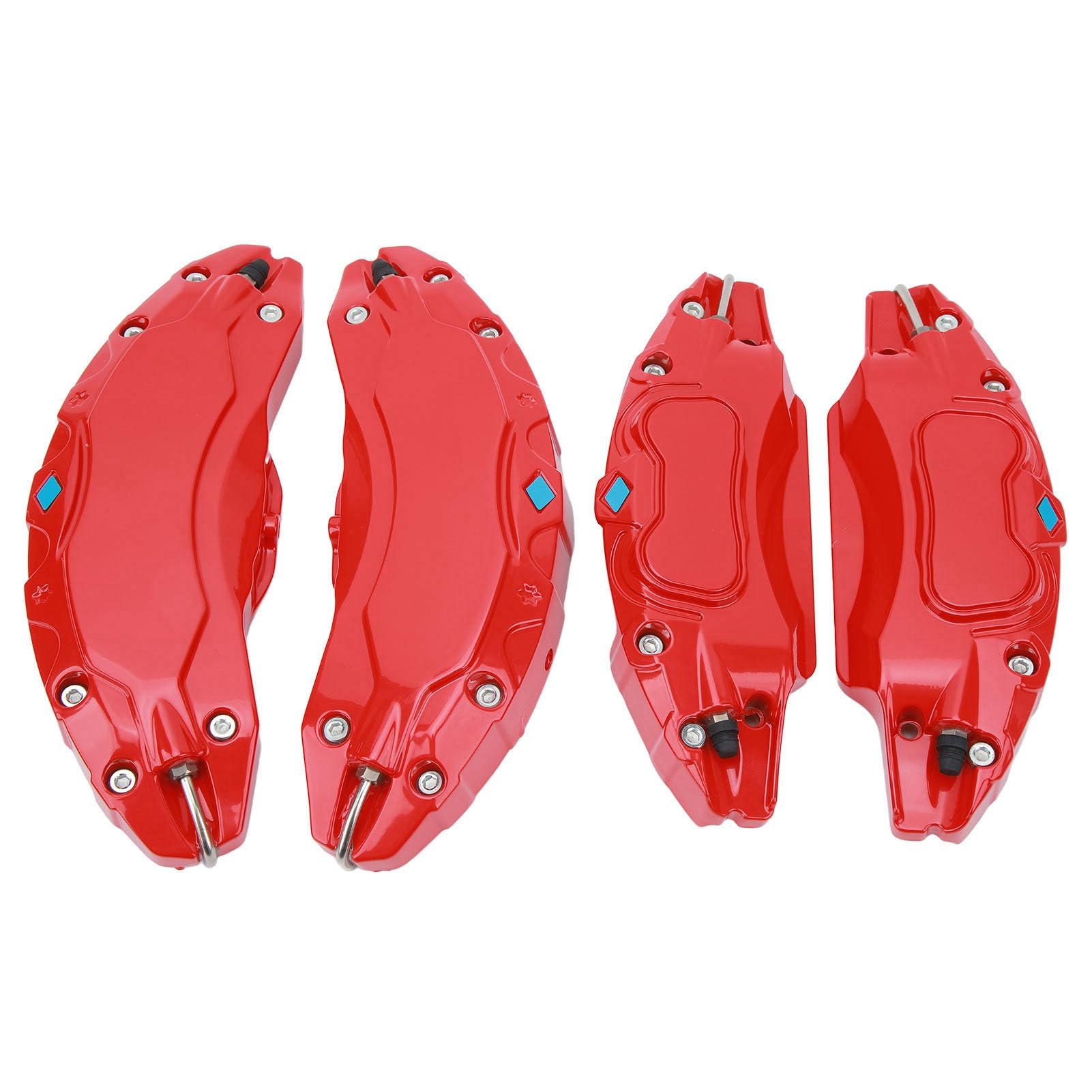 Tbest 4 Piezas de 19 Pulgadas 20 Pulgadas Cubiertas de Pinza de Freno de Disco de Coche, Cubiertas de Pinza de Cubo de Rueda de Aleación de Aluminio Cubierta Protectora de Pinza de (Rojo)