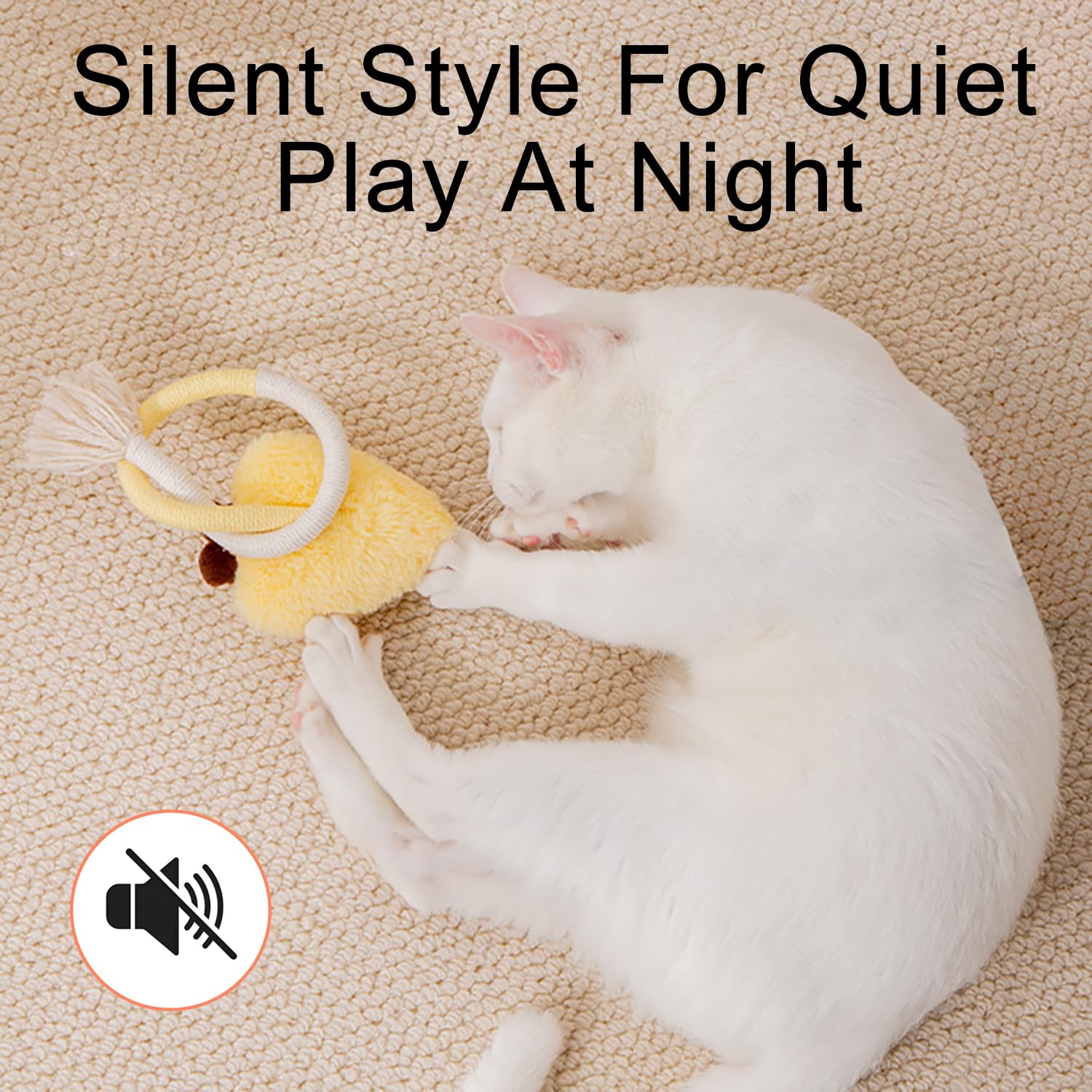 Giocattolo Per Gatti In Corda Di Cotone - Gioco Da Masticare Per Pulire Denti E Ridurre Lo Stress - Foto 11