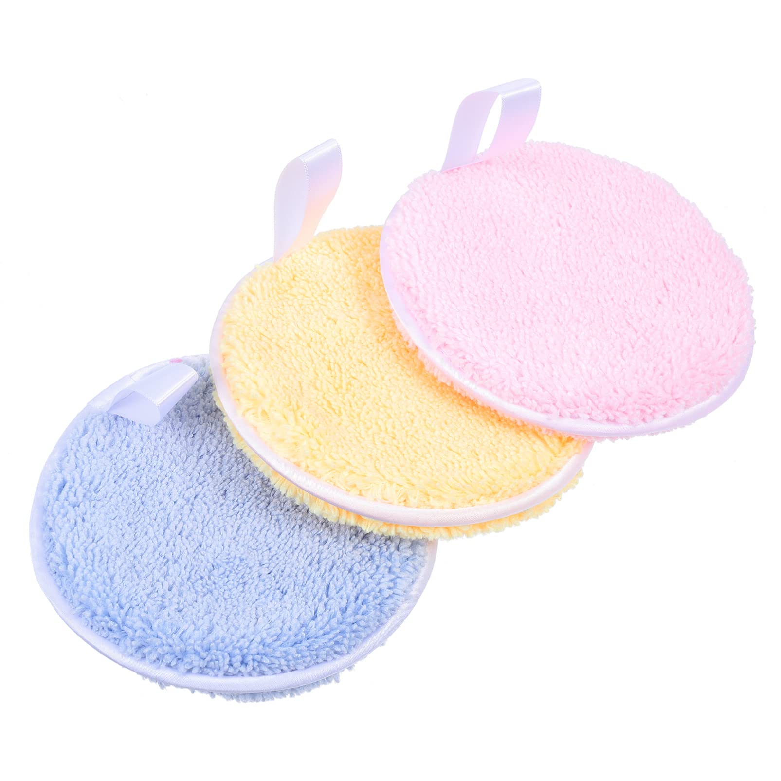 FRCOLOR 15pezzi Spugne Struccanti Rotonde Accessori Per Trucco Lavabili e Morbide Per La Pulizia Del Viso e Make-up Quotidiano