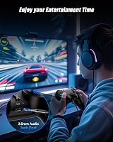 RUIZHI Wireless PS4 Kontroller - Playstation 4 Gamepad PC Kompatibilis Turbo Vibráció Gyro Szenzorokkal 6