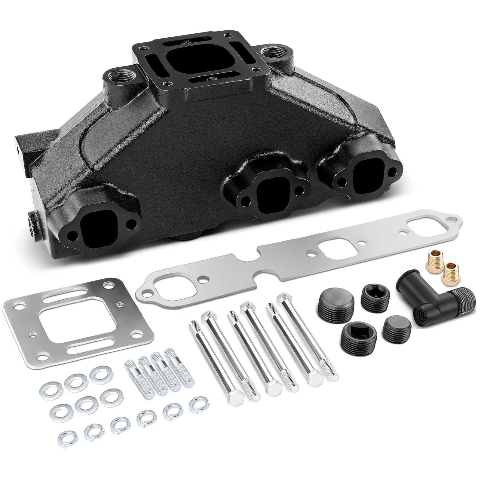 A-Premium - Marine Exhaust Manifold with Haedware Kits Replace# 18-1952-1 99746A17 Compatible with Mer-Cruiser 4.3L V6 262(cu. in) 1985-2002 & GM V6 229 262 (cu. in. Eng) & 175, 185, 205 Model Engines