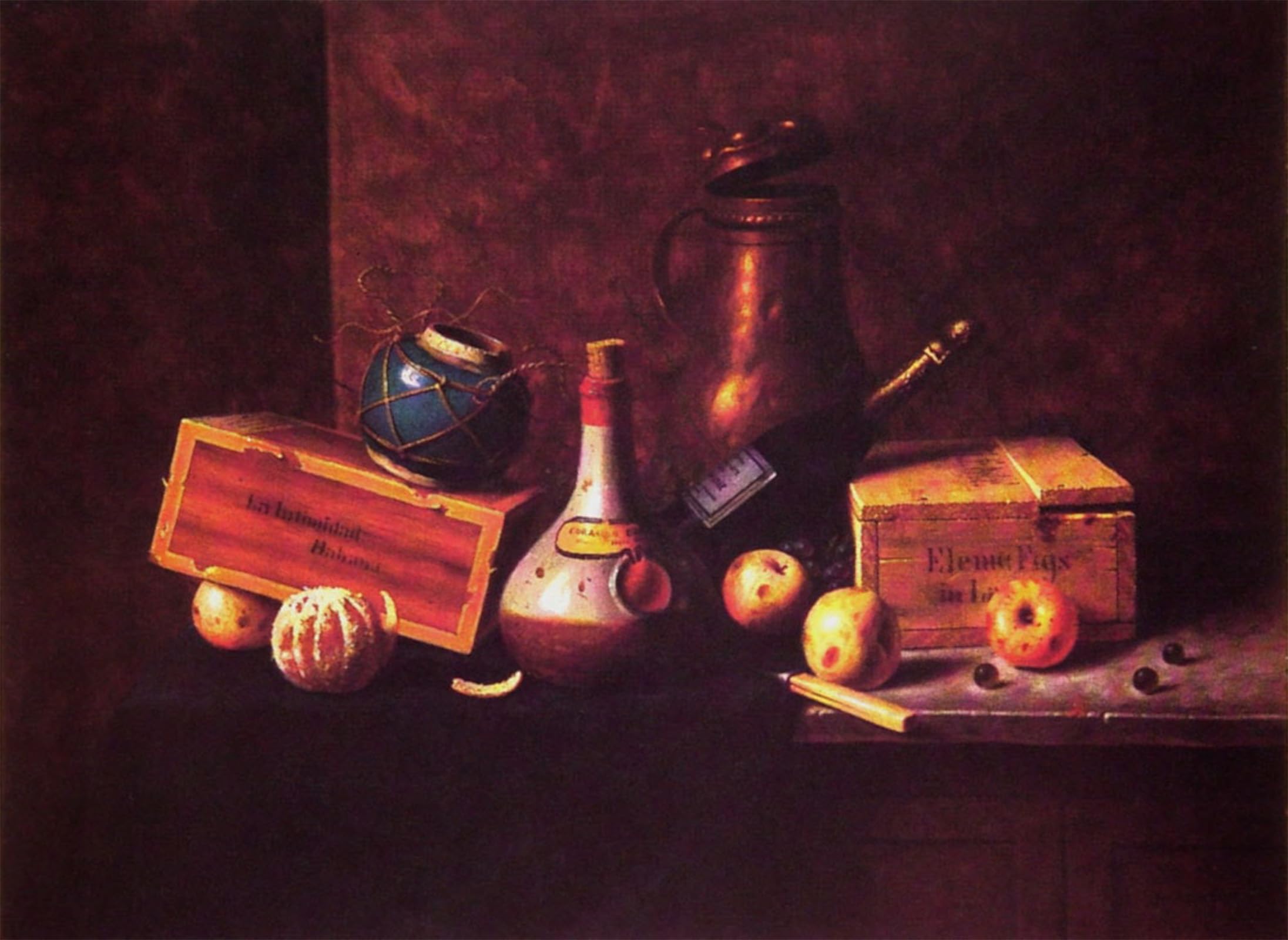 SERENDIPITP Abstract Painting Mural Print Picture Wall Decor Painting Still Life by William Michael Harnett Vintage Wall Artwork for Home Decor 60x90cm