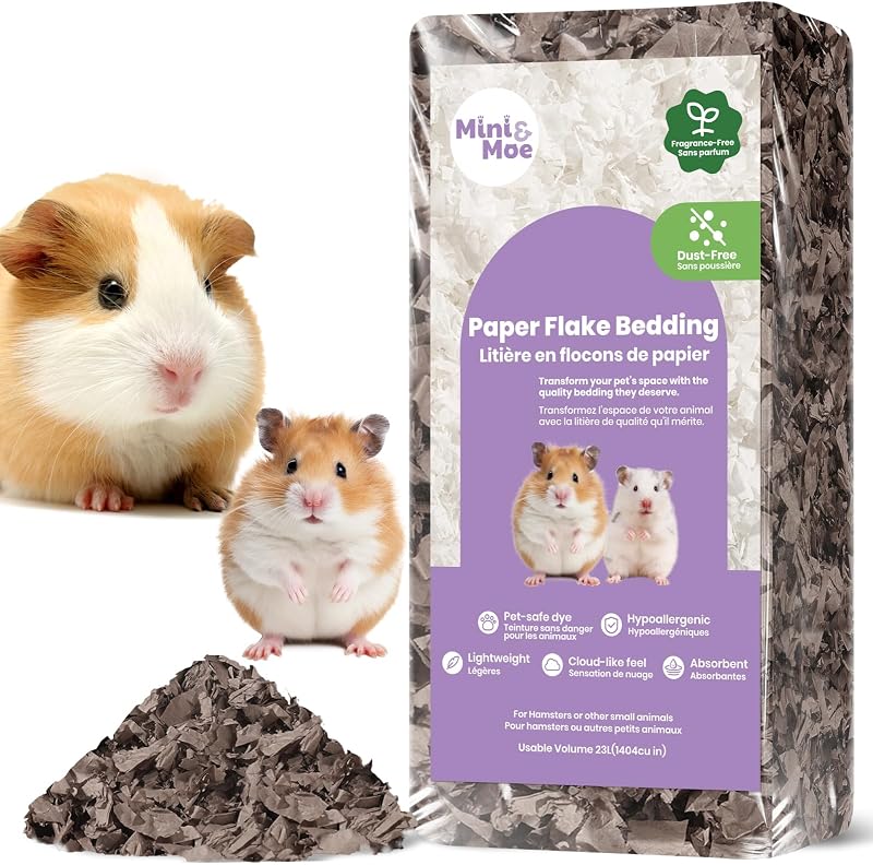 Ropa de cama para cobayas, ropa de cama para hámster: papel natural absorbente de humedad y sin polvo, ropa de cama para mascotas pequeñas, para cobayas, hámsteres y conejos, 12 litros