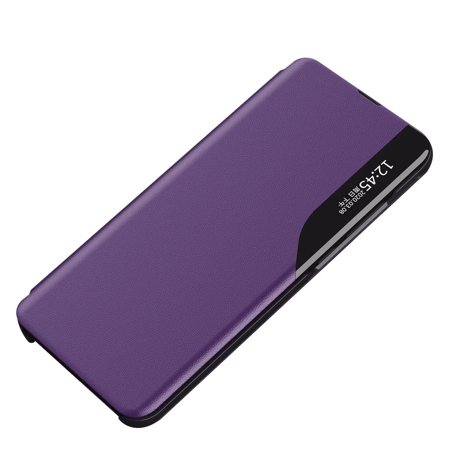 Foluu Custodia In Silicone Liquido Per Honor Magic5 Lite 5G / X9a 5G - Antiurto Con Microfibra, Viola