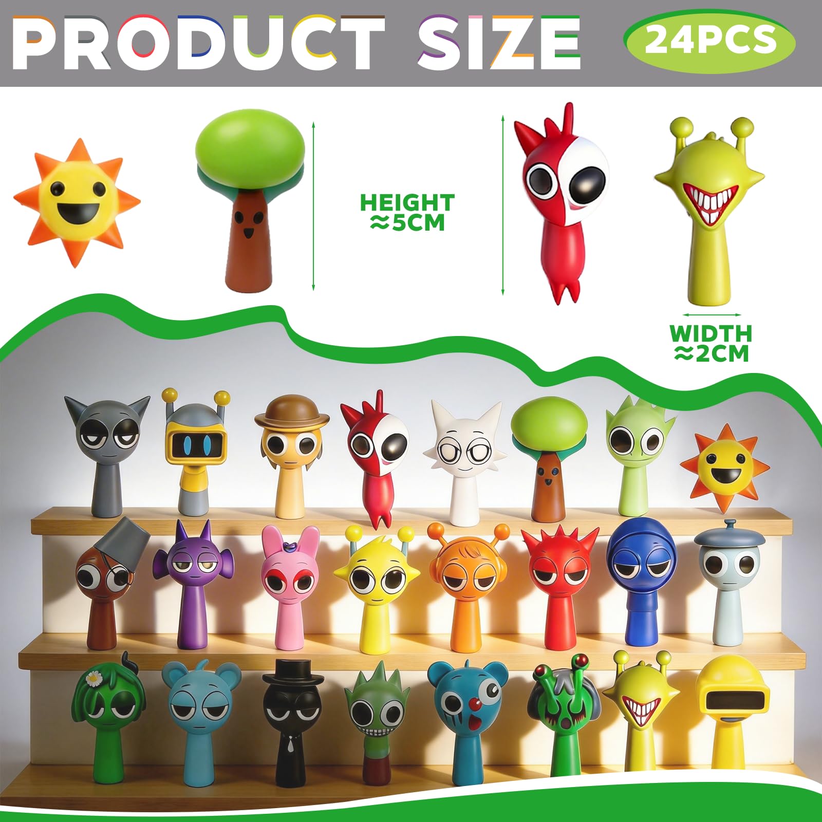 Sprunki Action Figures,24pcs Sprunki Toys for Kids and Adult — view 2
