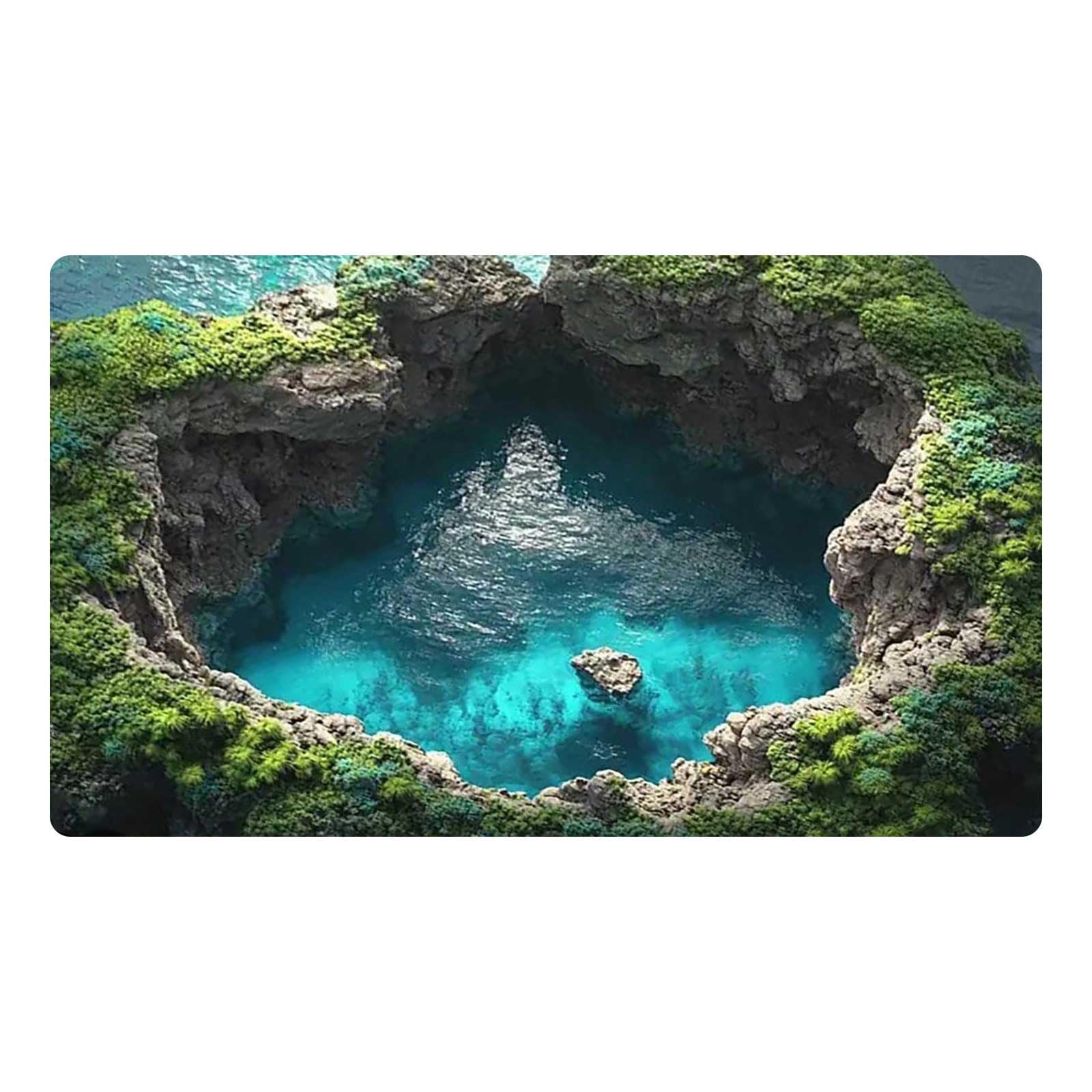 Tapis 3D lavable pour cuisine et entrée paillasson créatif design salon