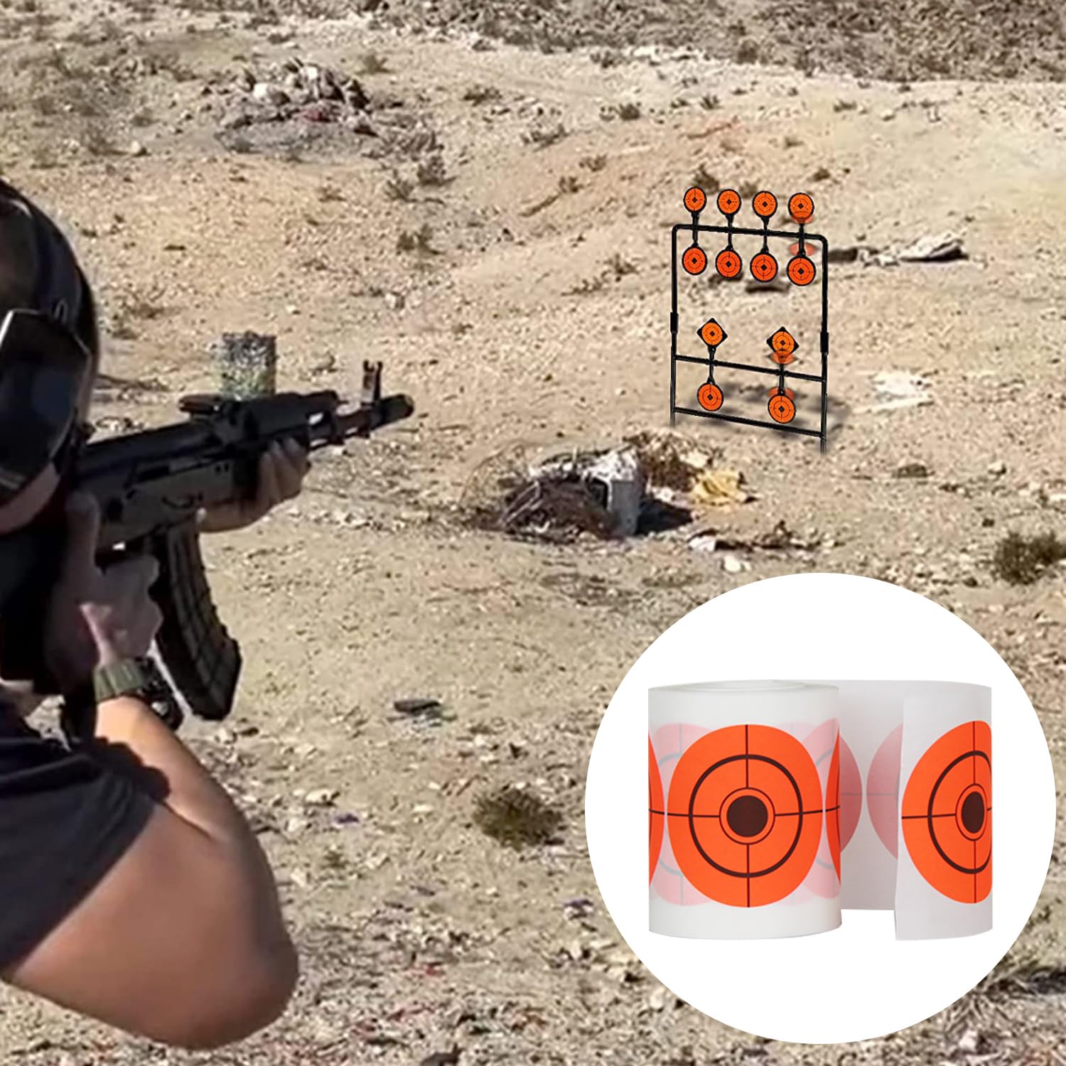 ATFLBOX 500 Pezzi Stick on Targets 4 cm Target Paster Paper Stickers