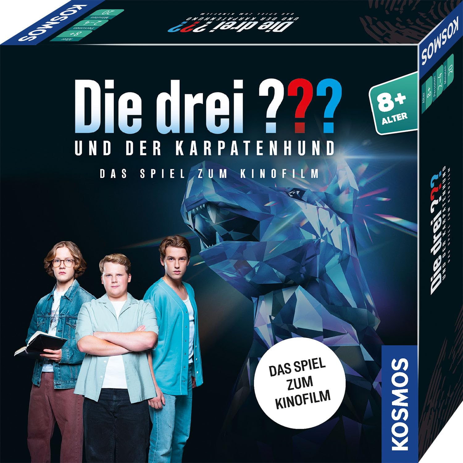 Die drei ??? und der Karpatenhund – Das Spiel zum Film (KOSMOS, 2–4 Spieler, ab 8 Jahren)