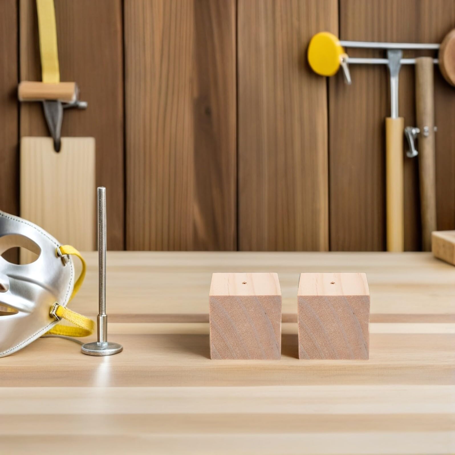 Baluue Kit 10 Pezzi Base in Legno per Decorazioni Torta, Supporto per Fiori da Decorazione Design Multifunzionale e Facile da Pulire, per Pasticceri Casalinghi