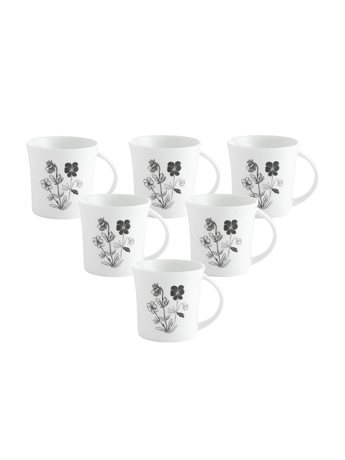 Buy Clay Craft Heaven Coffee Mugs Set, 6Pieces, 210ml, MW27