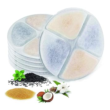 petnf Cat Water Fountain Filter Replacement 6Pack 100oz/3L Automatic Pet Water Fountain Cat Drinking Fountains Dog Water Dispenser