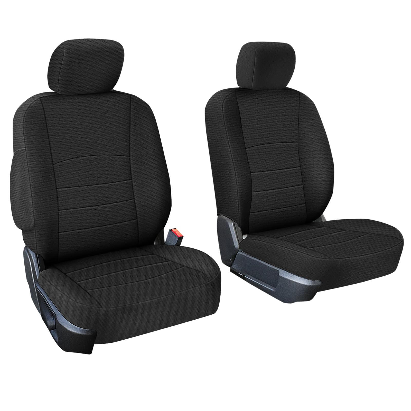Photo 1 of SAPUBK Front Seat Covers Replace for 2013-2018 Dodge Ram and 2019-2021 Classic Ram 1500 2500 Crew Cab Without Opening Console, Knitted Fabric Composite Soft Foam Lining Airmesh Breathable Seat Cover