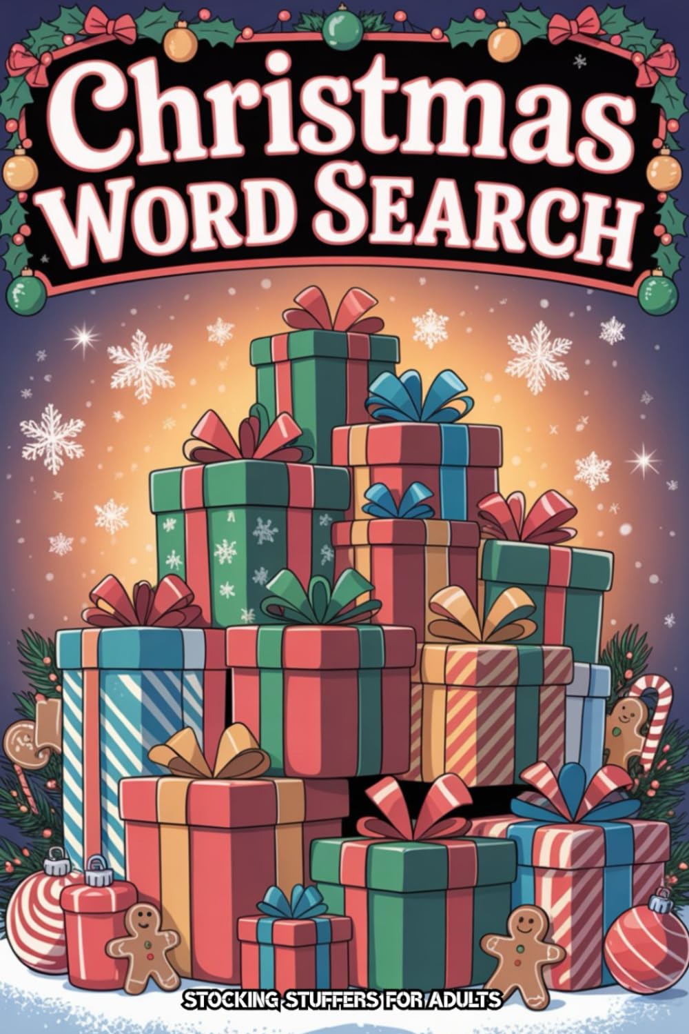 Stocking Stuffers for Adults: Word Search Book for Adults: Activity Book for Men and Women: Cozy Holiday Puzzles for Relaxing Winter Moments