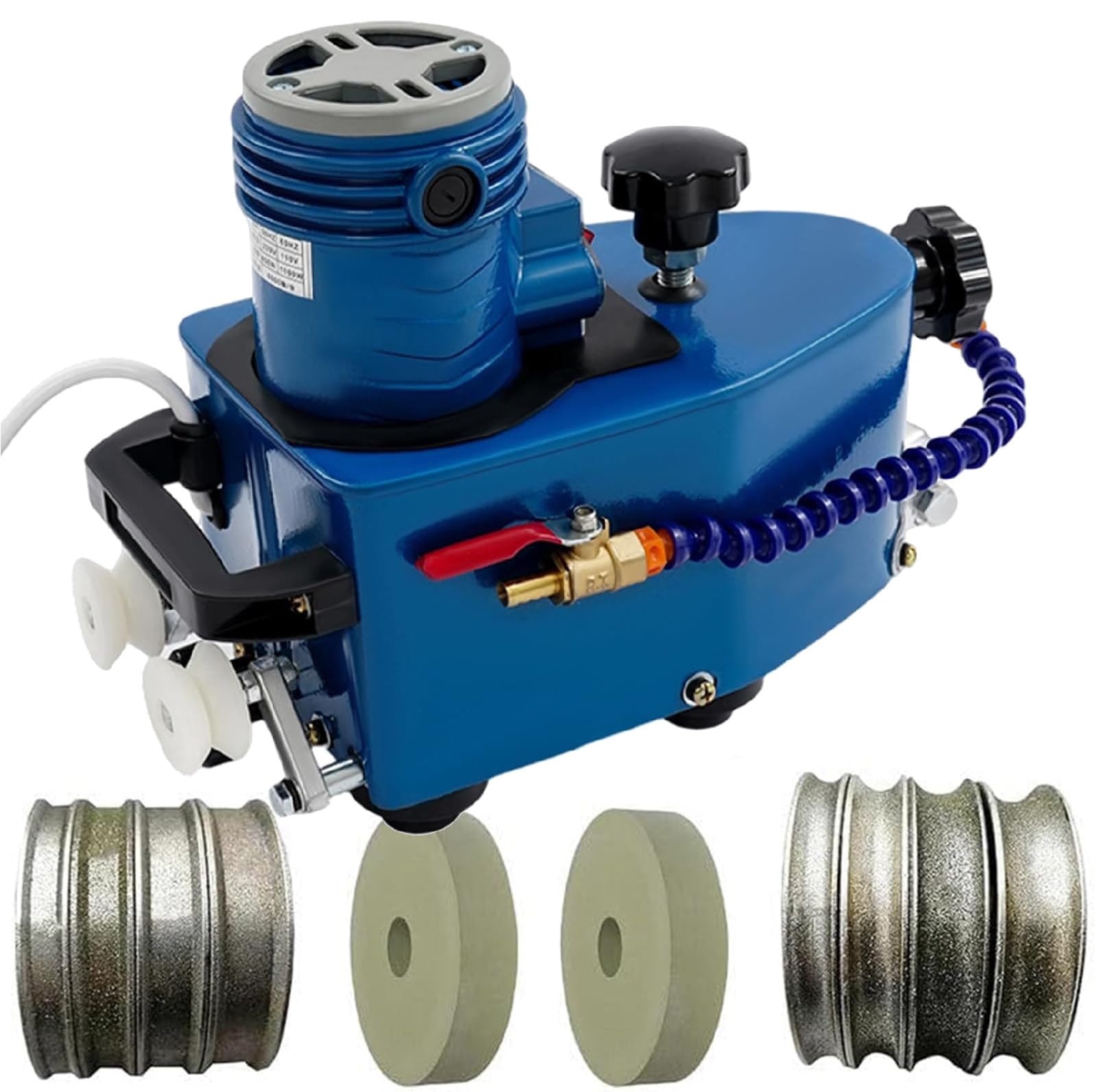 Rettificatrice elettrica del bordo di vetro, ad alta velocità 8000r/min, per levigare piano, curva e angoli arrotondati