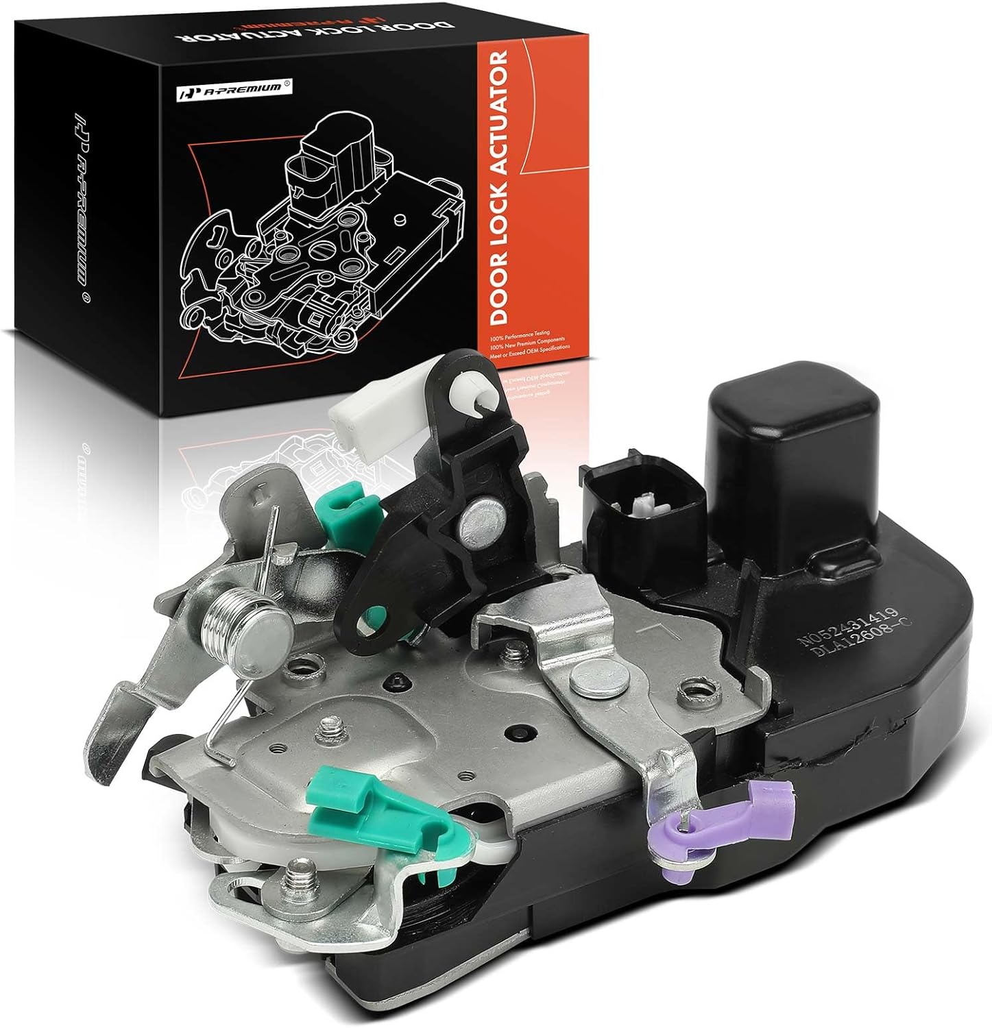 A-Premium Front Left Driver Side Door Lock Actuator Compatible with Dodge Dakota 2005-2010 & Ram Dakota 2011, 4WD, For Model with Power Locks