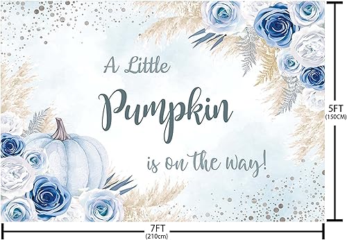 Miniatura 10 de MEHOFOND Fondo de calabaza para baby shower de 7 x 5 pies para niña, decoración de fiesta de baby shower, decoración de fiesta de baby shower,