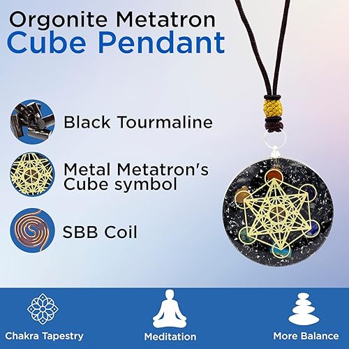 Miniatura 2 de Real Crystal Orgone Energy Healing Pendant - Orgonite Tear Drop Pendant For Protection - Pychic Healing - Boost Confidence - Christmas Gift
