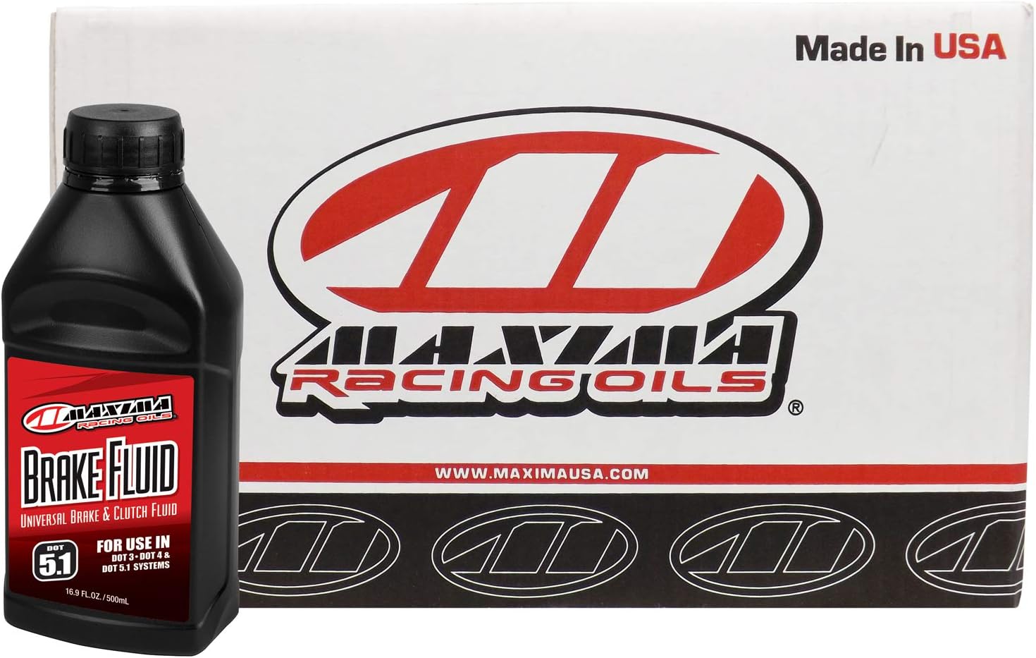 Maxima Racing 80-82916-24PK DOT 5.1 Brake Fluid 16.9 Oz. Bottles, 24-Pack