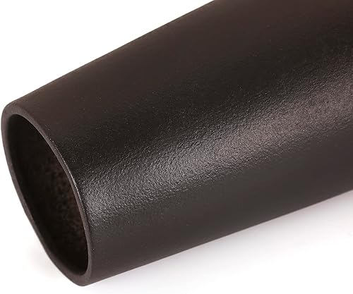 Miniatura 2 de Jarrón de cerámica esmerilada negra de 6 pulgadas, moderno jarrón minimalista para lavanda, hierba de pampas, flores secas y plantas, elegante