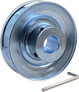 AB400-7/8 Single Groove Web Sheaves, v Belt Pulley 4" OD 7/8 inch bore,Motor Pulley Carbon Steel for A B 5L 4L V-Belts