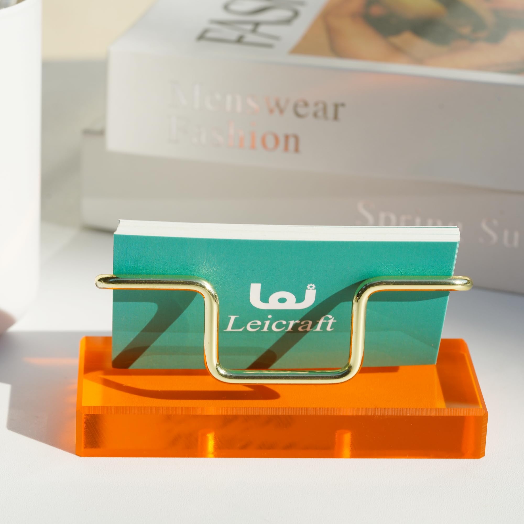 Modern Business Card Holder - Desk Organizer -4