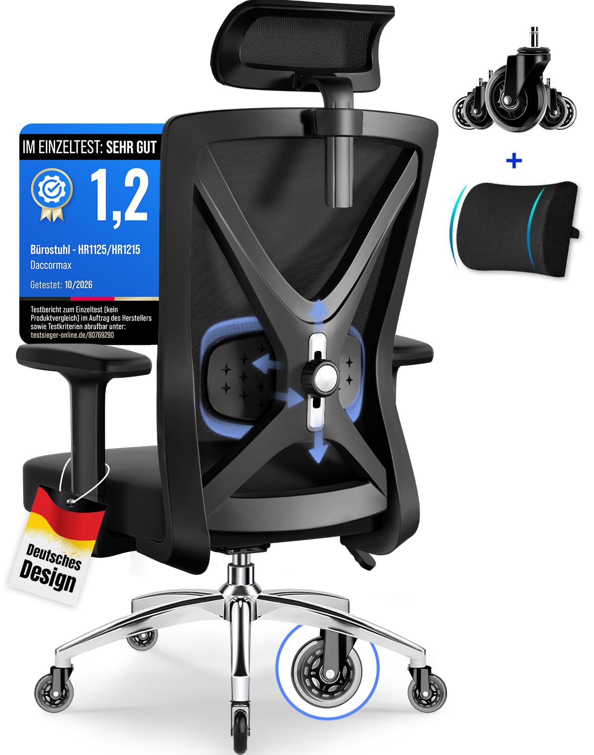 Daccormax Bürostuhl — Bürostuhl Ergonomisch Schreibtischstuhl
