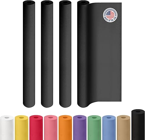 Miniatura 125 de IDL Packaging - Rollo de papel kraft rojo de 36 x 2160 pulgadas (180 pies), hecho en Estados Unidos, grosor 45 libras, arte, envoltura regalos