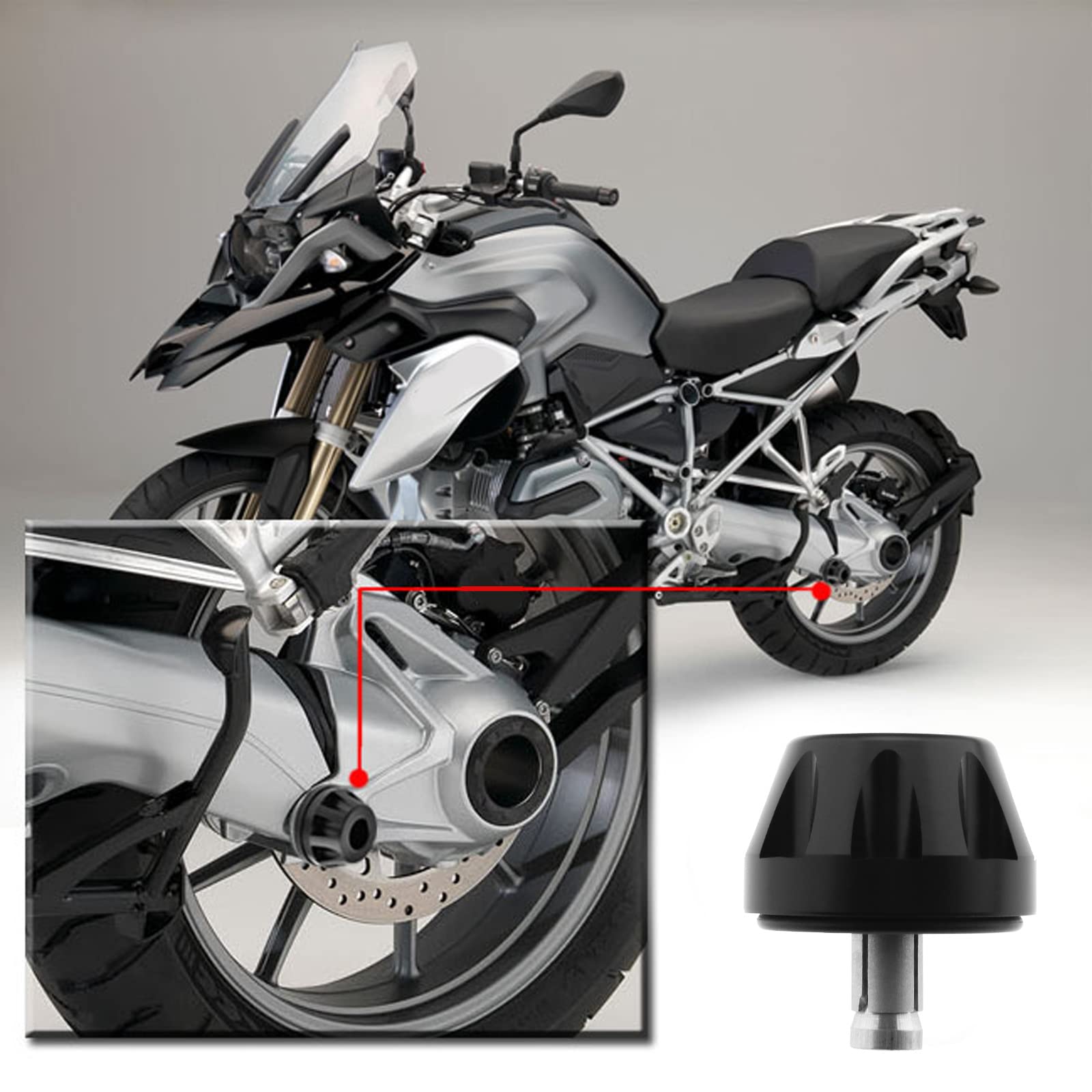 Cardan Final Drive Slider Motorcycle Frame Slider For BMW R1200GS - Cardan  Crash Protector 2013-2018 Models Motorcycle Protection