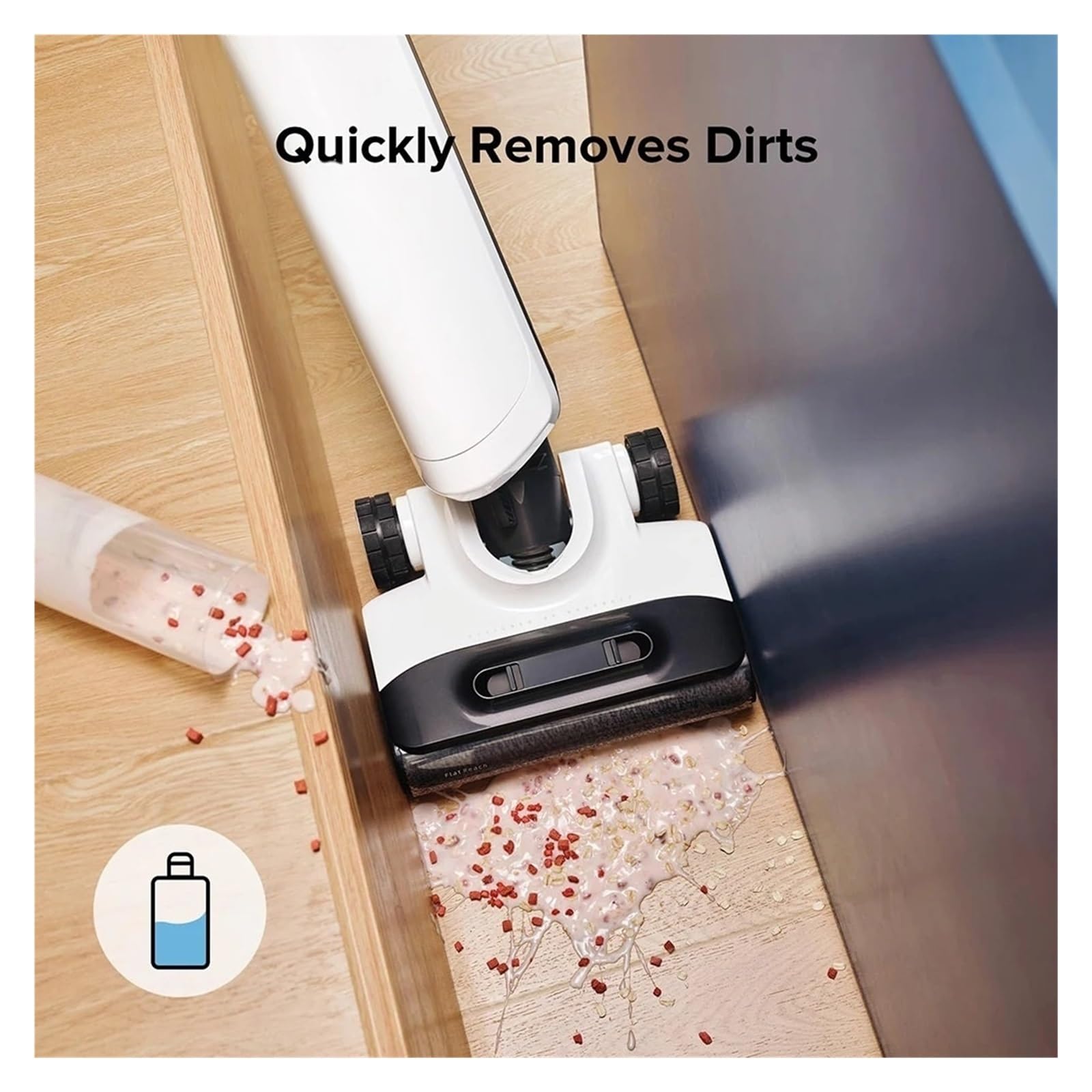Agente limpiador de descontaminación 。 Compatible para Roborock S8 Maxv Ultra S8 Pro S8 S8 。 1L (33.8 fl oz),Líquido limpiador de pisos,Accesorios para barredoras(2pcs)