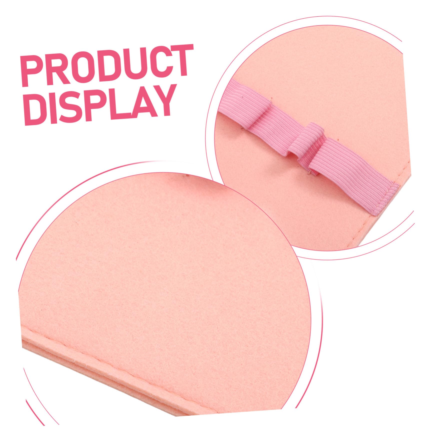 Bolsa Plegable de Fieltro para Baquetas 2 Piezas Rosa