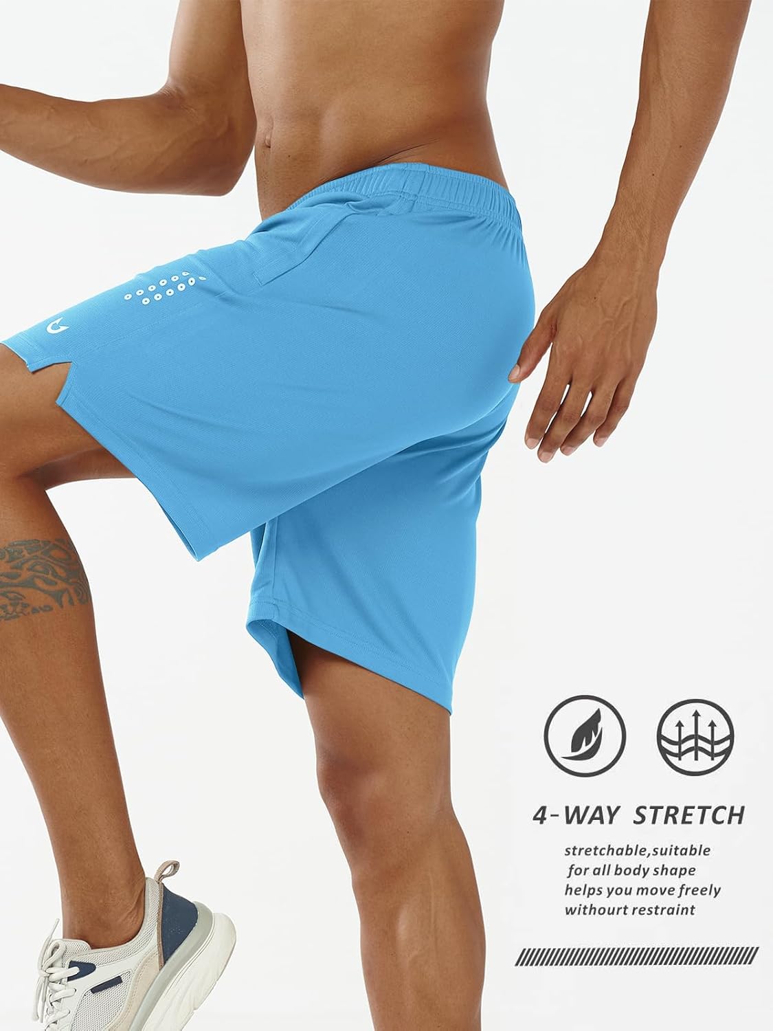 NORTHYARD Men's 5"/7"/10" Athletic Basketball Shorts Workout Gym Quick Dry Shorts Lightweight Mesh Running Shorts Tennis - Image 4