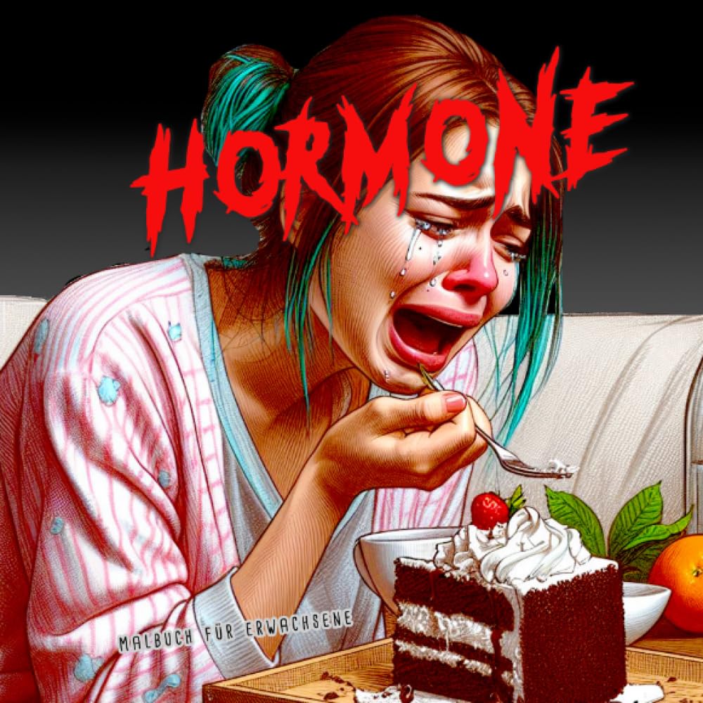 Hormone Malbuch für Erwachsene: lustiges Malbuch für Jugendliche Mädchen | Malbuch für Frauen Graustufen | ein lustiges Malbuch über die Auswirkungen ... Book - funny Coloring Book for Teenager Girls
